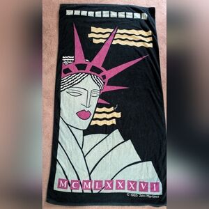 Statue of Liberty Towel 1985 John Martinez